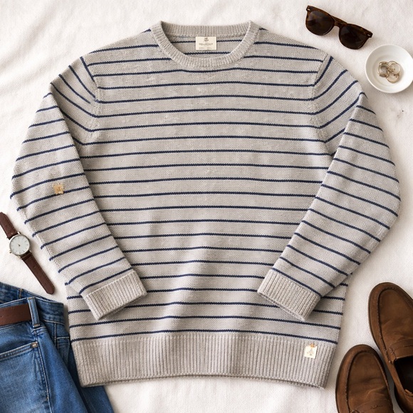 Vintage Polo Jeans Lambswool Striped Sweater XXLQuiet Luxury